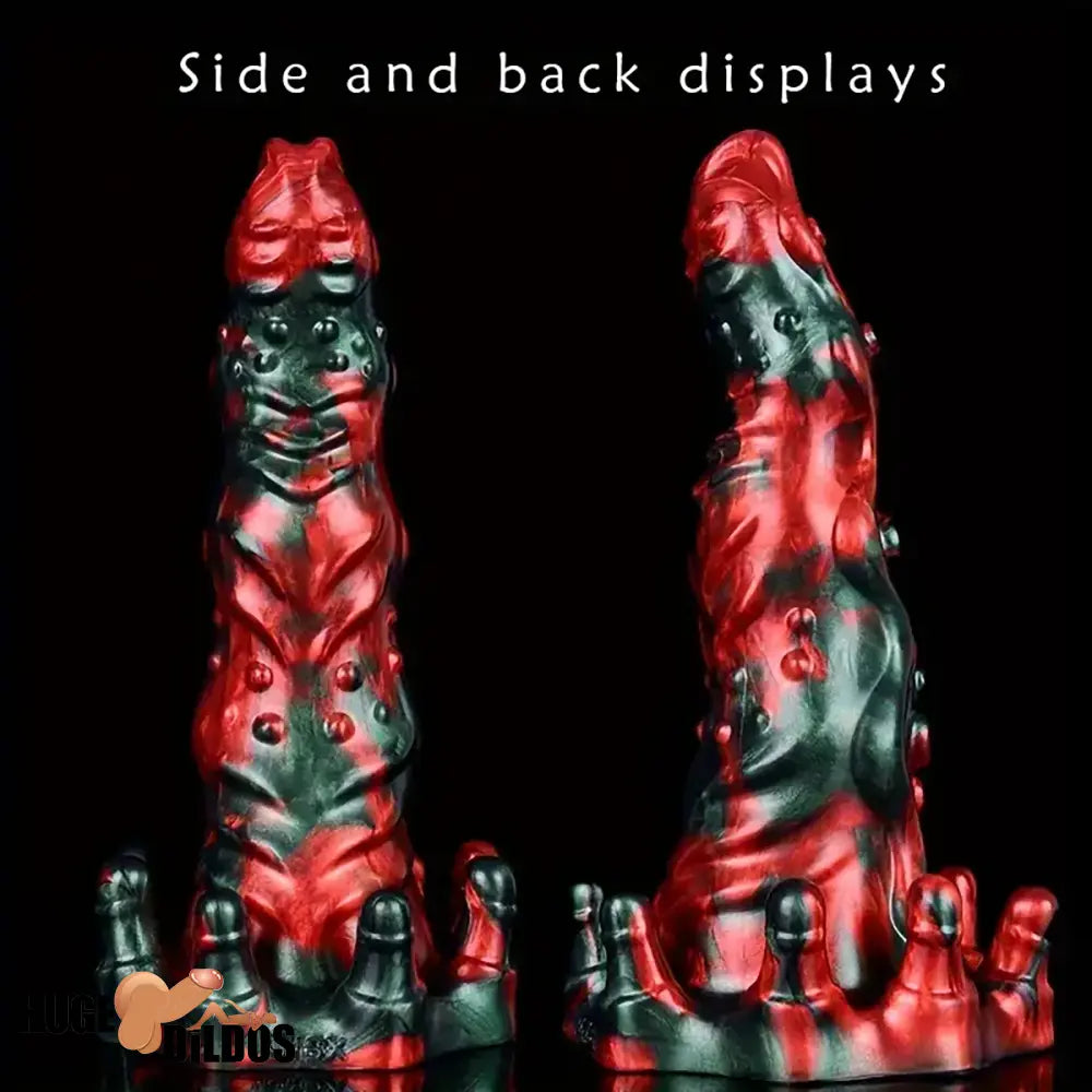 8.46in Red Devils Fantasy Big Monster Silicone Soft Dildo Love Penis