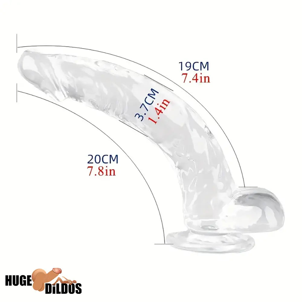 Multiple Lengths Clear Dildo For Women Men Gay Lesbian Sex Toy