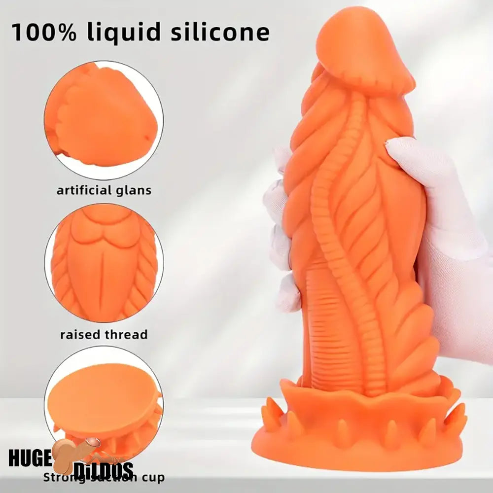 9.84in Big Monster Silicone Flexible Dragon Dildo For Women Men Sex