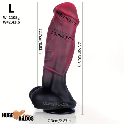 7.36in 9.25in 10.9in Thick Big Fantasy Silicone Dildo For Women Penis