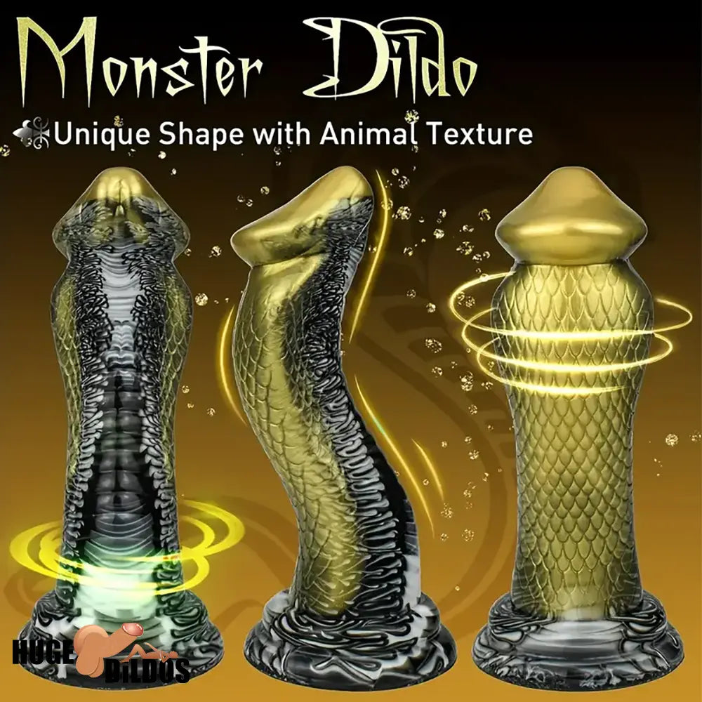 8.5in Big Silicone Soft Monster Animal Snake Dildo For Vagina Clit Anus