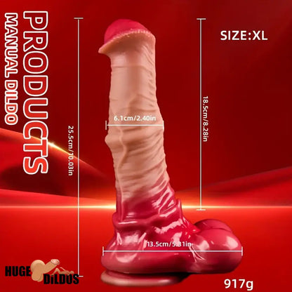 7.4in 8.46in 9.44in 10.03in 11.22in Big Silicone Soft Horse Lifelike Dildo