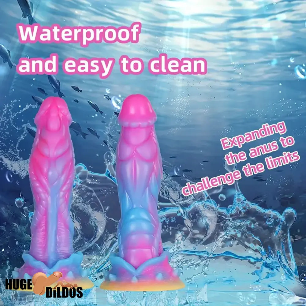 8.6in Silicone Soft Monster Dildo Big Female Masturbator For Prostate