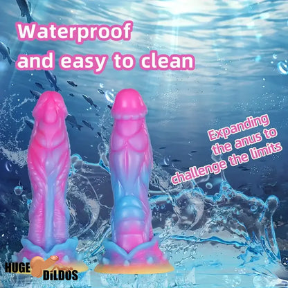 8.6in Silicone Soft Monster Dildo Big Female Masturbator For Prostate