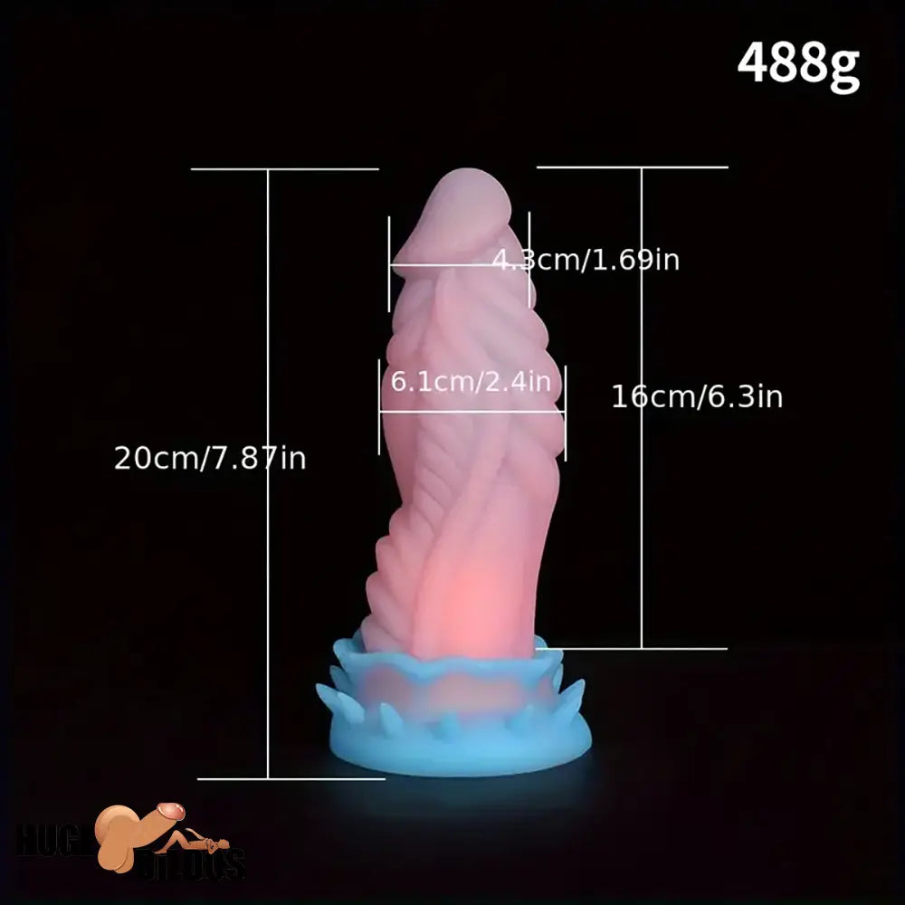 7.87in 9.84in Super Soft Dragon Silicone Animal Monster Prostate Dildo