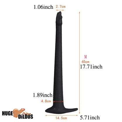 13.78in 17.72in 21.65in Super Long Huge Silicone Soft Snake Cock Dildo