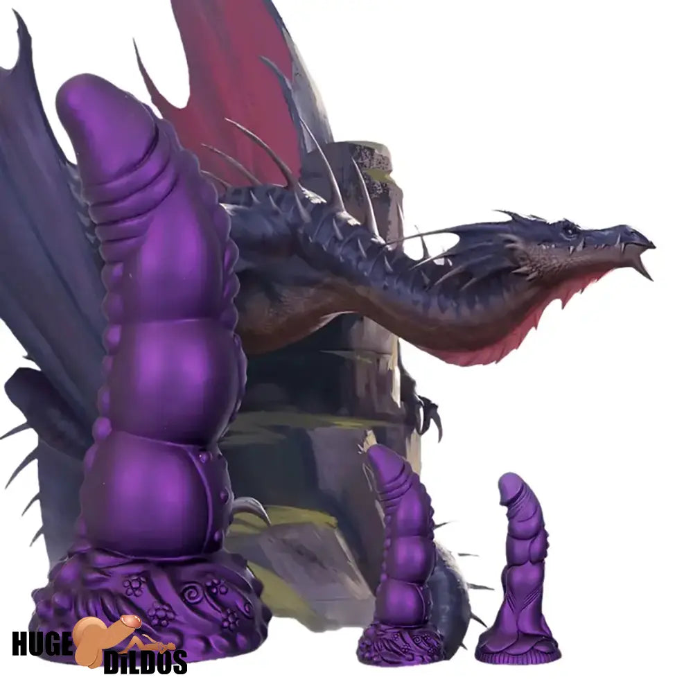 7.87in 8.1in 9.25in Animal Dragon Monster Silicone Dildo For Prostate